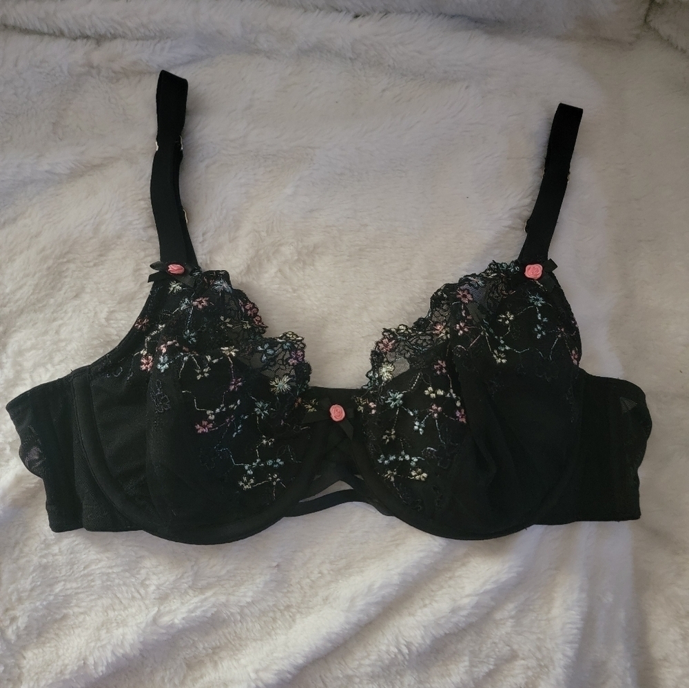 Cacique Black Lace Bra